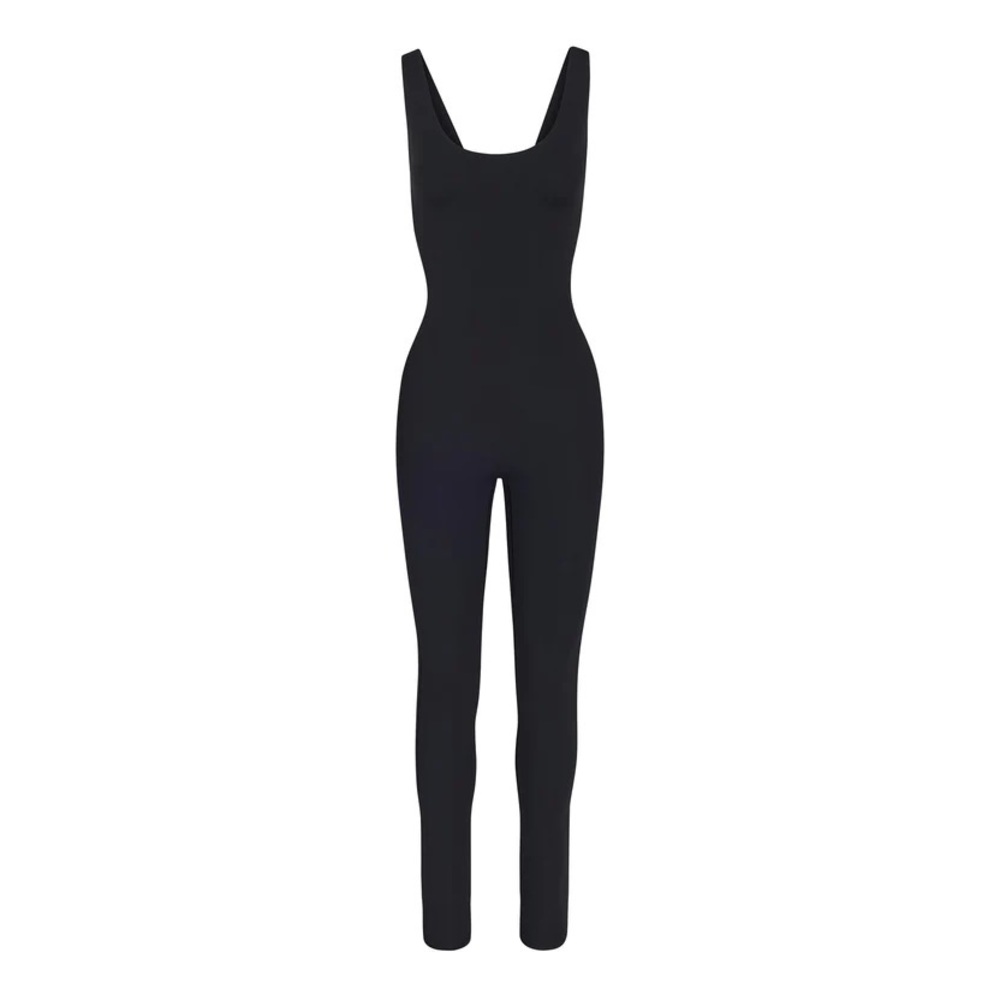 Skims Onyx All-in-one scoop neck onesie